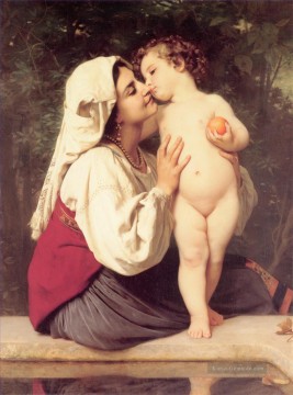  Bouguereau Malerei - Le Baiser 1863 Realismus William Adolphe Bouguereau